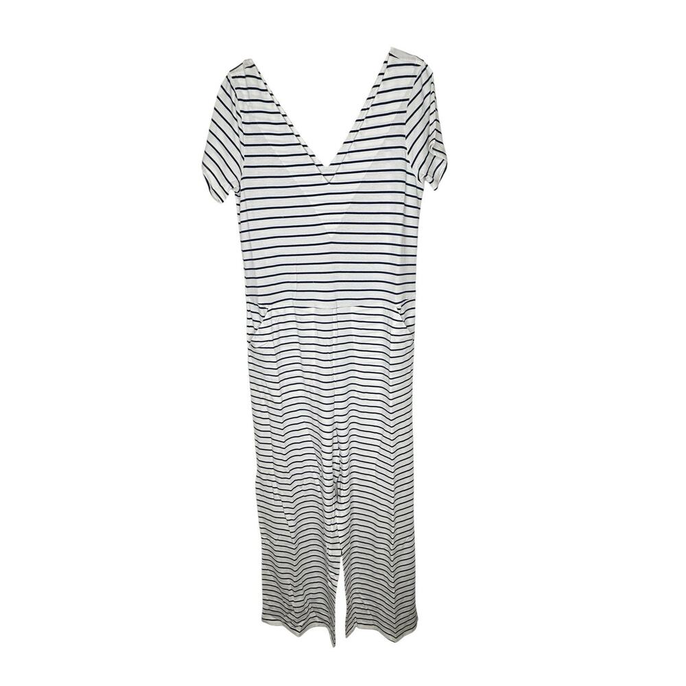 NWT Universal Standard Womens Striped Jumpsuit 4XS (00-0) Modal Coastal Nautical